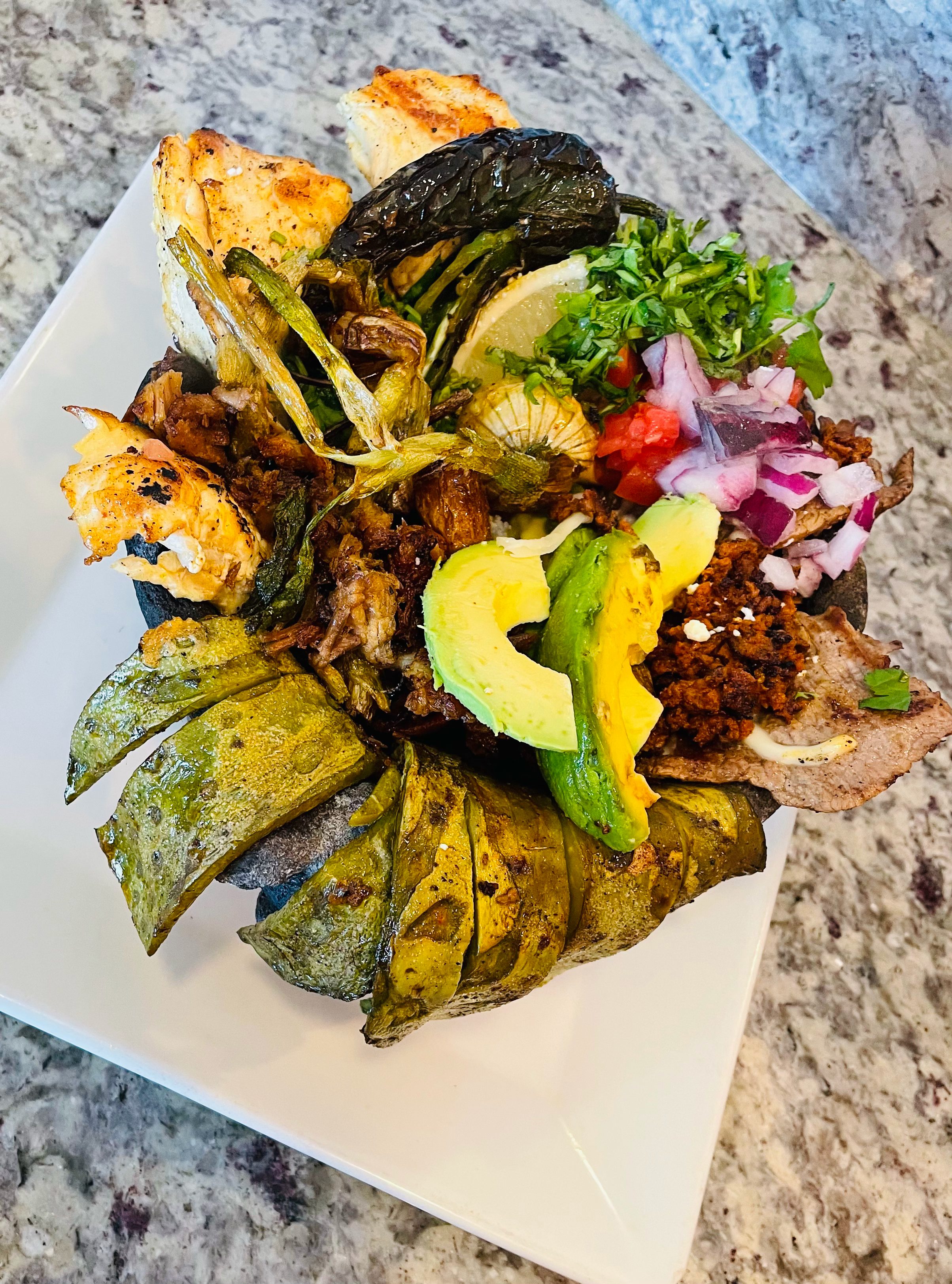 Molcajete a la Mexicana.