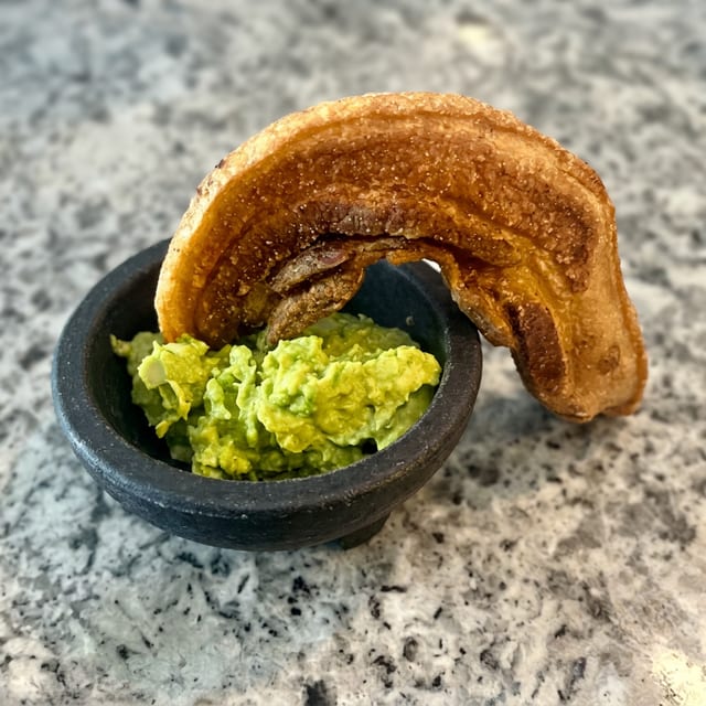 Chicharron and Guacamole.