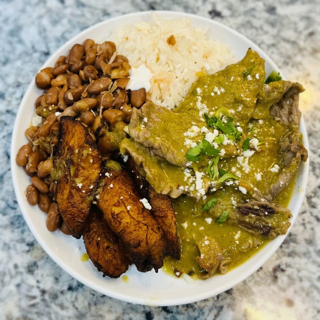 Steak in Salsa Verde.