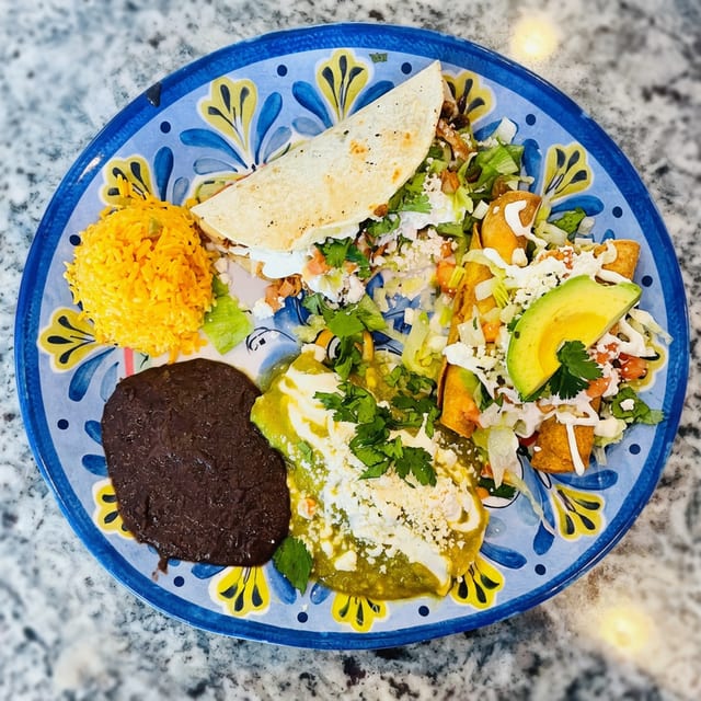 #2 Enchilada, Quesadilla, Taco Dorado.
