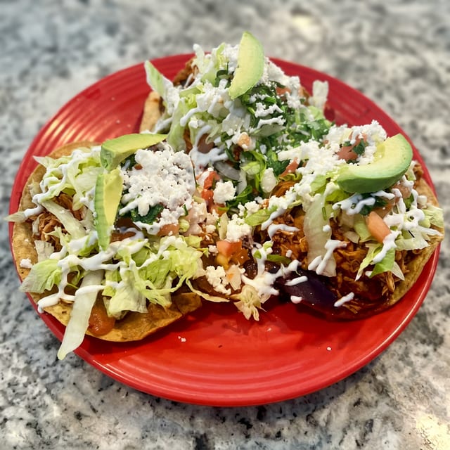 Vegetarian Tostadas.