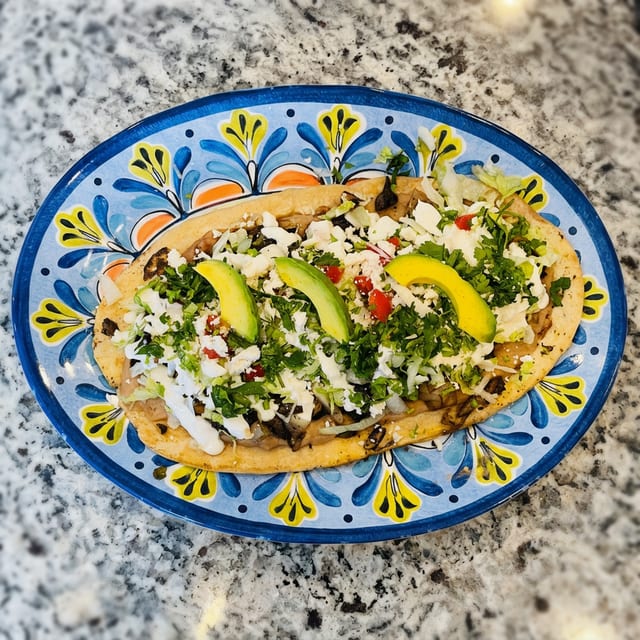 Ground Beef Huarache.