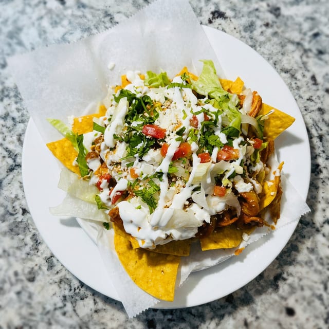 Tinga Nachos Lunch Special.
